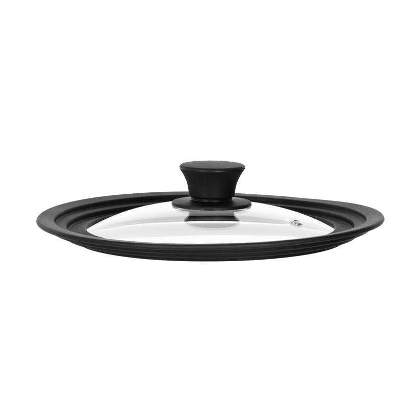 თავსახური Ardesto AR2024UL Black Mars Smart, 20/22/24cm, Transparent