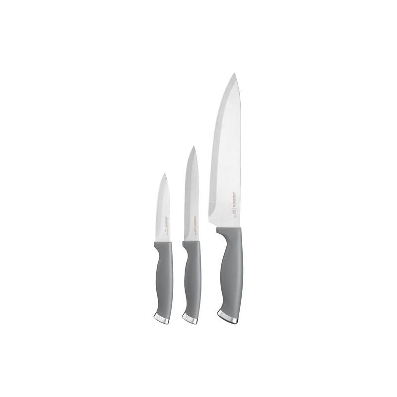 დანების ნაკრები Ardesto AR2103GR, 3Pcs, Knife Set, Grey