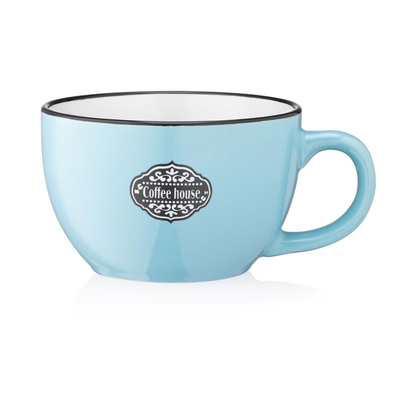 ჭიქა Ardesto AR3485BL Floerino, Cup, 480Ml, Light Blue