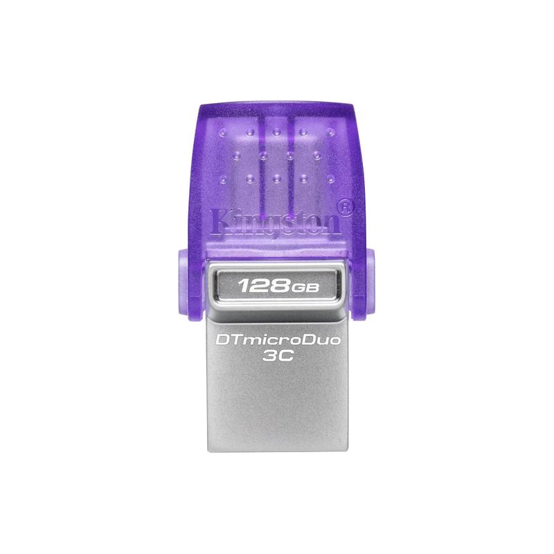 Kingston 128GB USB 3.2 Type-A Gen1 + Type-C DT microDuo 3C R200MB/s