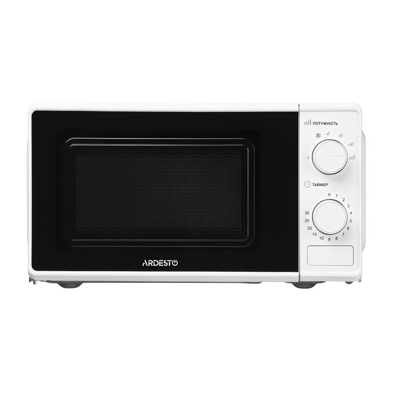 მიკროტალღური ღუმელი Ardesto GO-S724W, 700W, 20L, Microwave Oven, White