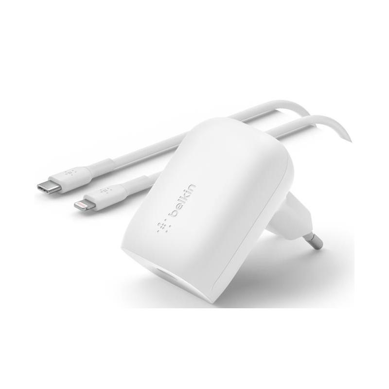Belkin WALL CHARGER 30W PD PPS USB-C W/1M PVC C-LTG