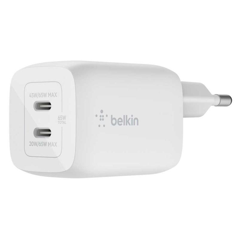 Belkin 65W DUAL USB-C GAN WALL CHARGER WITH PPS