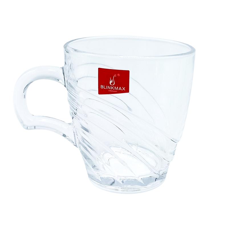 ჭიქა მინის 215მლ 8x9x9სმ 6ც KTZB109-1 26162 BLINKMAX