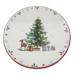 საახალწლო კერამიკის თეფში MH-26666 21.1*21.1*1.8სმ