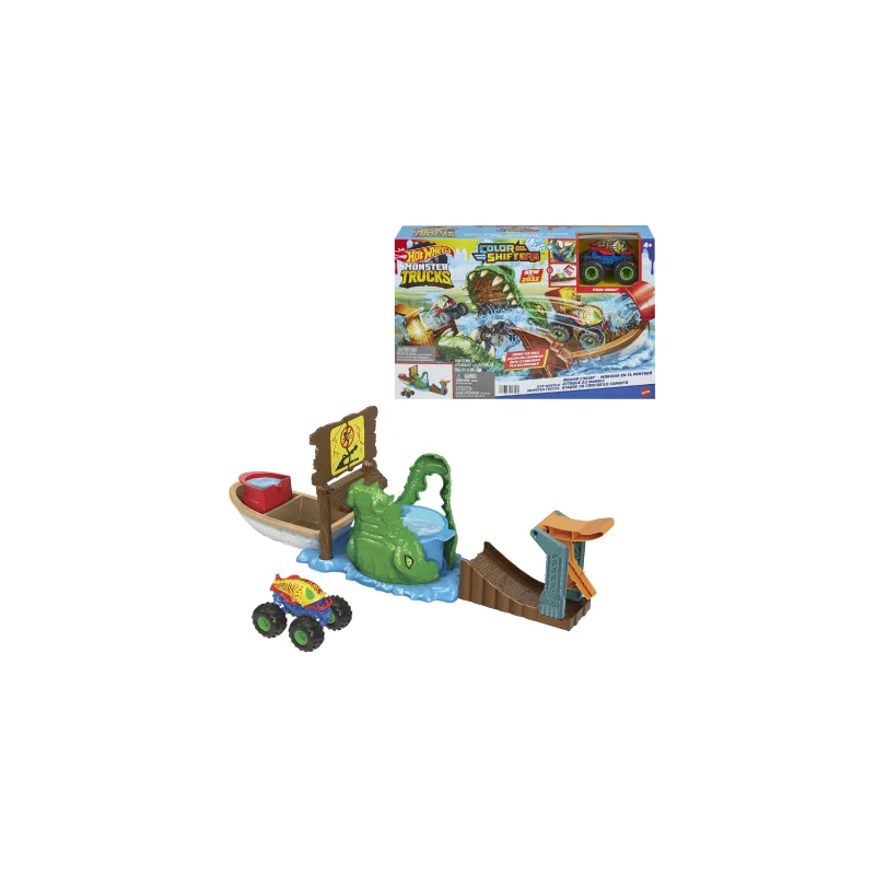 Hot Wheels - სარბოლო ტრასა შეცვალე ფერი ნიანგის თავდასხმა