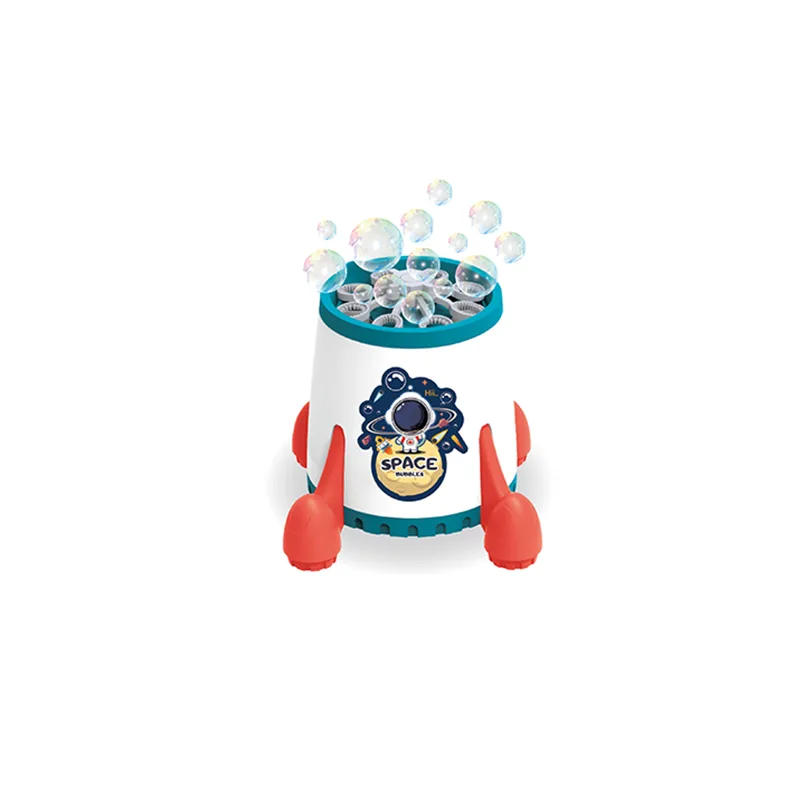 საპნის ბუშტების გამშვები რაკეტის ვიზუალით ხმით და განათებით