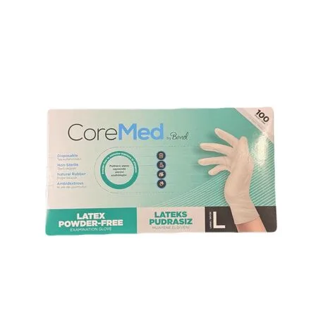 სამედიცინო ხელთათმანი ლატექსი უპუდრო ლ ზომა
