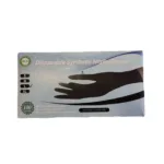 სამედიცინო ხელთათმანი ნიტრილი შავი ლ ზომა (100ც)