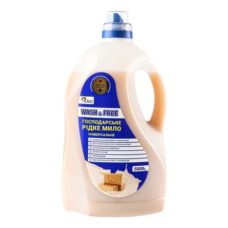 6759-Wash&Free უნივერსალური თხევადი სარეცხი საპონი 5000გრ