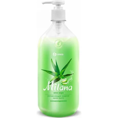 თხევადი საპონი დამარბილებელი "Milana" ალოე ვერა 1000მლ