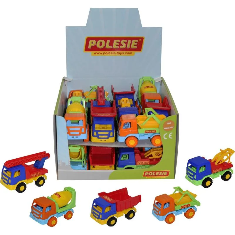 პატარა ზომის სატვირთო მანქანები ასორტიმენტში 20 სახეობა