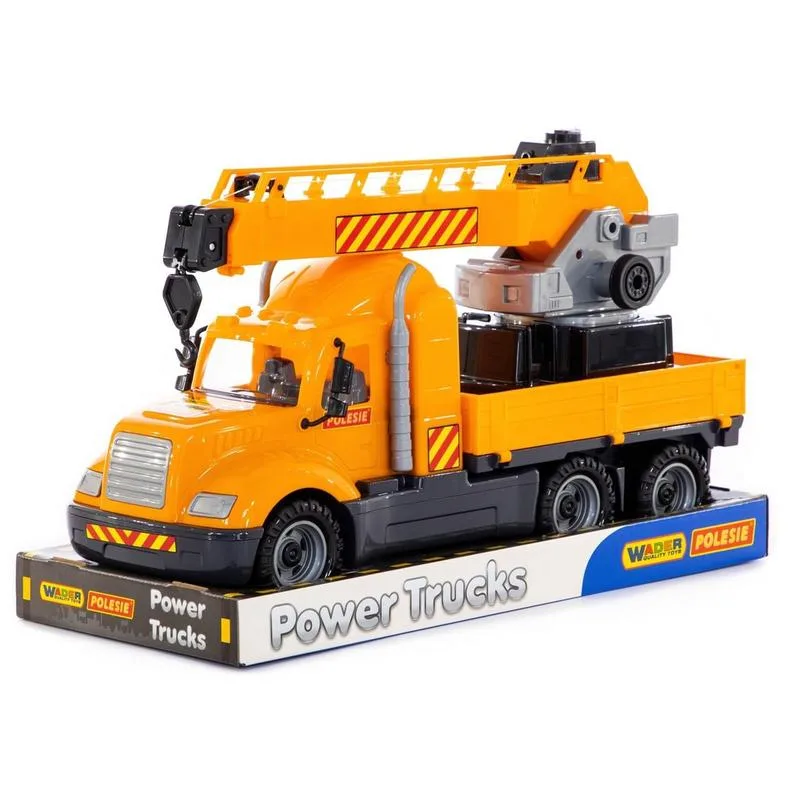 ნარინჯისფერი ამწე მუყაოს სადგამით