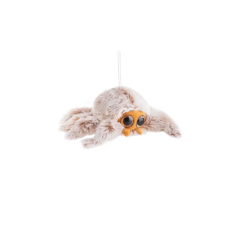 რბილი სათამაშო თეთრი ობობა