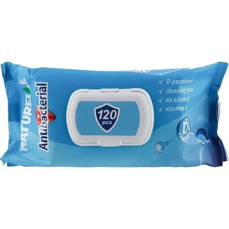 სველი ხელსახოცი "NATURELLE" ანტიბაქტერიული D პანთენოლით