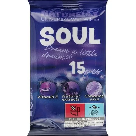 უნივერსალური სველი ტილოები "NATURELLE" Soul