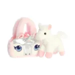 რბილი სათამაშო მარტორქა და ცისარტყელის ჩანთა