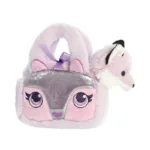 რბილი სათამაშო მელა და ჩანთა