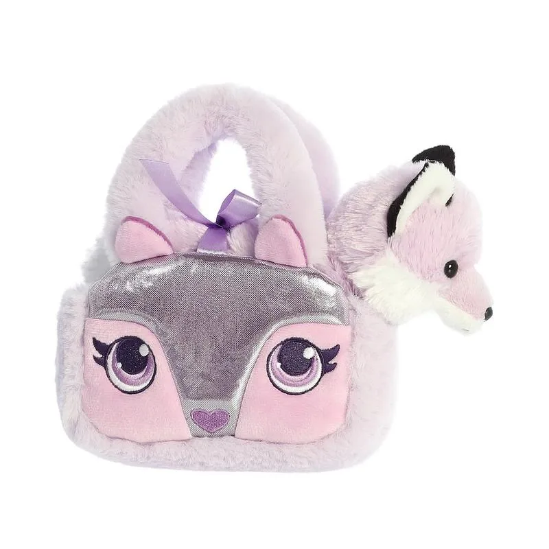 რბილი სათამაშო მელა და ჩანთა