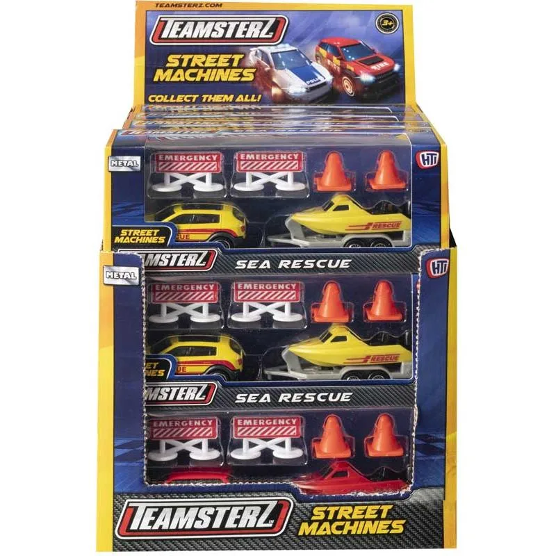 მანქანების სათამაშო ნაკრები sea rescue ასორტიმენტში