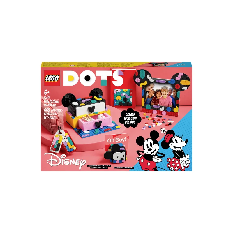 LEGO DOTS - ასაწყობი კონსტრუქტორი - მიკი მაუსის და მინი მაუსის სკოლის პროექტი