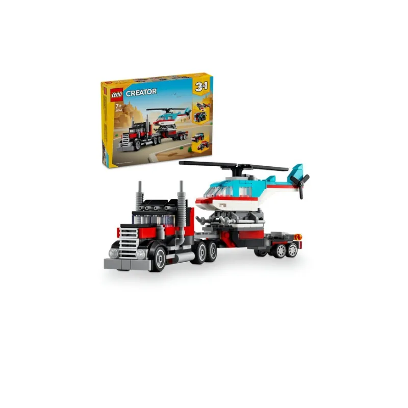 LEGO CREATOR - ასაწყობი კონსრუქტორი სატვირთო მანქანა და თვითმფრინავი