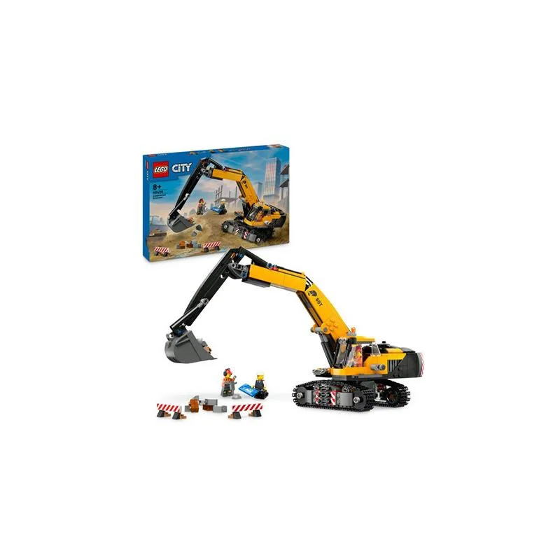 ასაწყობი კონსტრუქტორი Yellow Construction Excavator