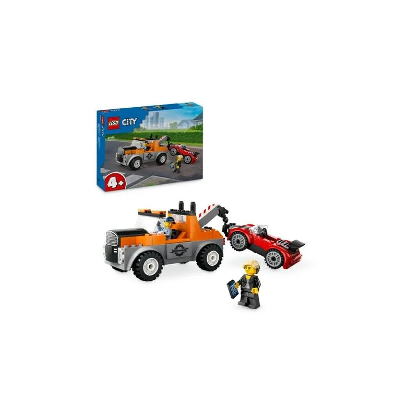 ლეგო ქალაქი – ევაკუატორი და სპორტული მანქანების შემკეთებელი