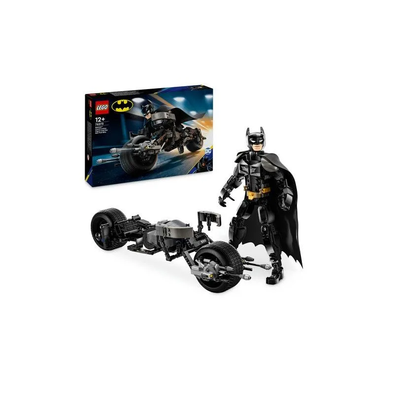 ლეგო დუპლო სუპერგმირები - ბეტმენის ასაწყობი ფიგურა და მოტოციკლი