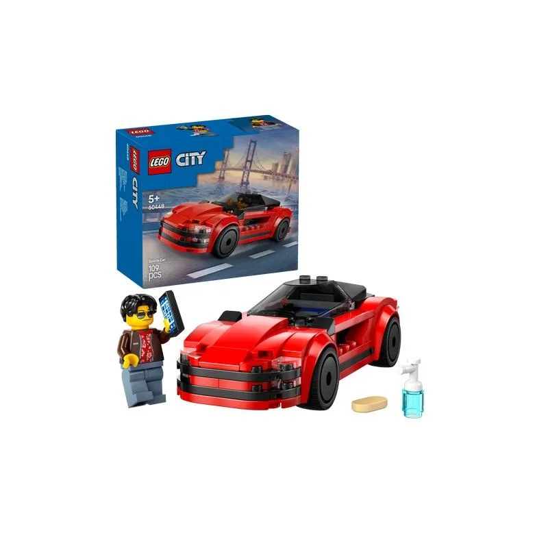 LEGO CITY- ასაწყობი კონსტრუქტორი წითელი სპორტული მანქანა