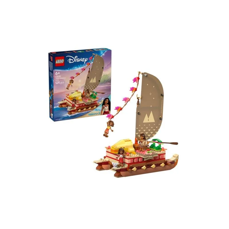 LEGO DISNEY - ასაწყობი კონსტრუქტორი Moana's Adventure Canoe