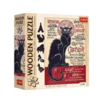 TEFL WOODEN - ხის ფაზლი შავი კატა