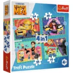 TREFL Puzzles - 4in1 მხიარული მინიონები