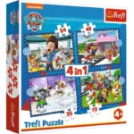 TREFL Puzzles - 4in1 მაშველი ლეკვების 1 დღე