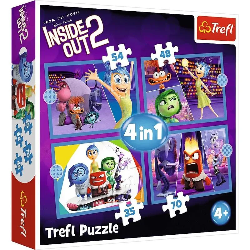 TREFL Puzzles - 4in1 ემოციების კანონი