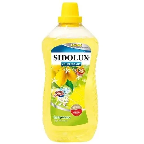 SIDOLUX უნივერსალური საწმენდი სითხე ლიმნის არომატით  1 ლიტრიანი