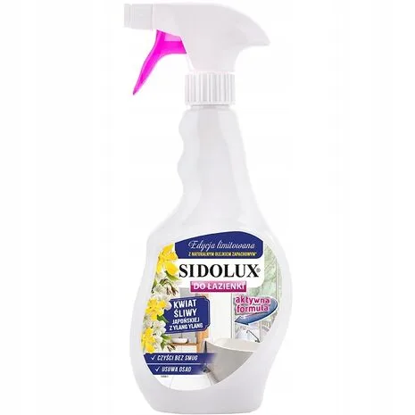 SIDOLUX აბაზანის სამწმენდი აქტიური ფორმულა იაპონური ალუბლის და ილანგ ილანგის  არომატით  500 მლ