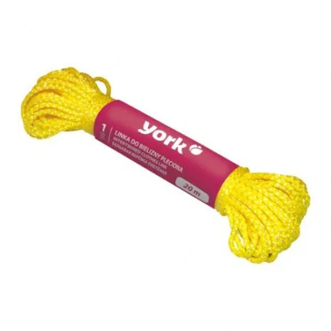 YORK სარეცხის ჩამოსაკიდი თოკი დაწნული . 20 მეტრიანი