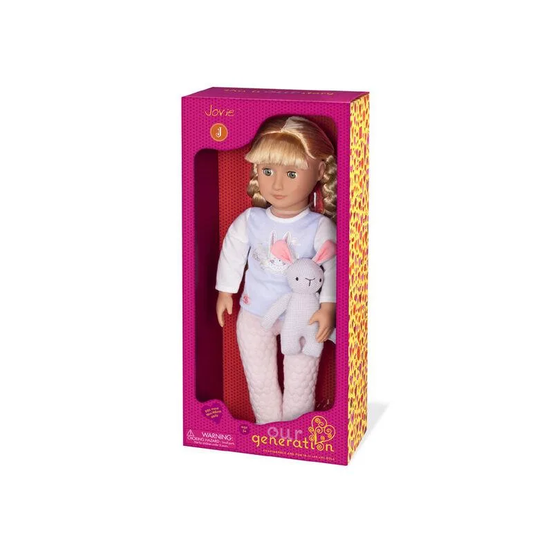 თოჯინა ჯოუვი საღამურით და სათამაშო კურდღლით