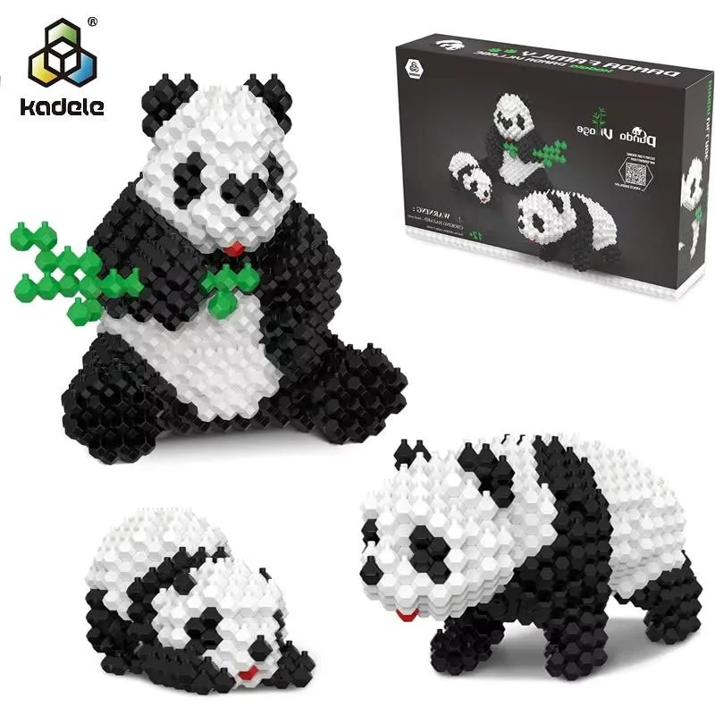 ასაწყობი კუბიკები - პანდას ოჯახი