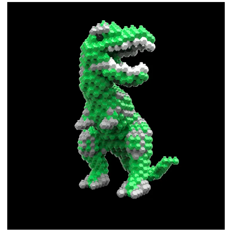 ასაწყობი კუბიკები - დინოზავრი ტირექსი