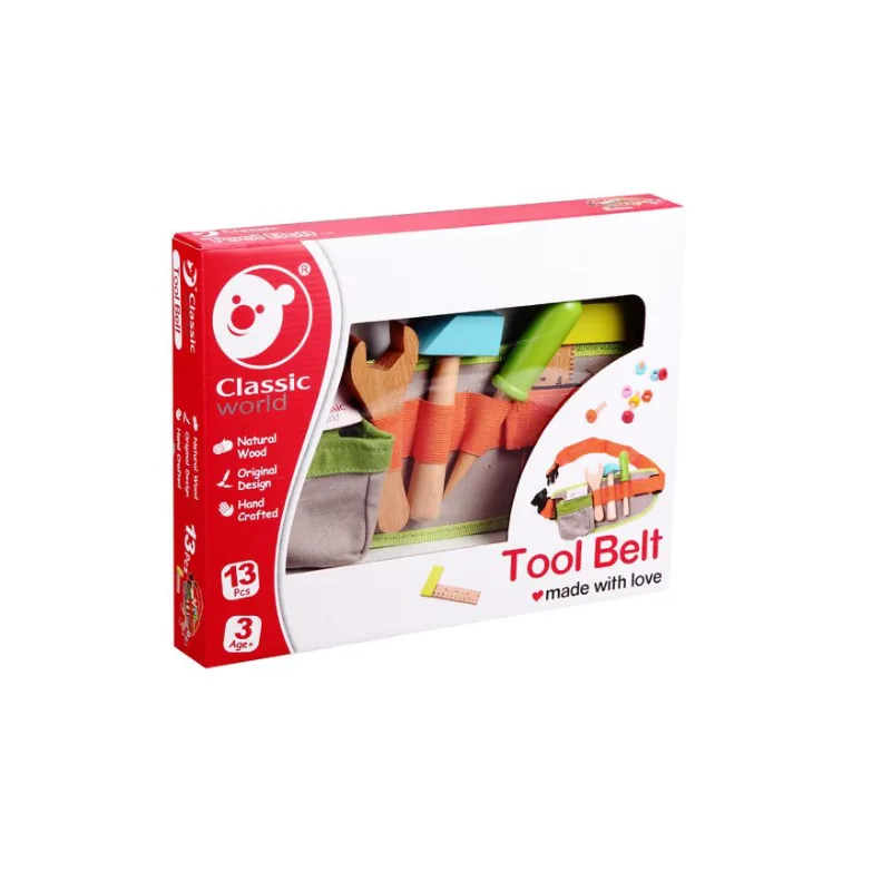 ხის ხელსაწყოების ნარინჯისფერი ქამარი - Classic World