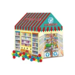 სათამაშო კარავი წიგნების მაღაზია 50 ბურთით