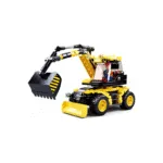 კონსტრუქტორი - ექსკავატორი ბორბლებზე