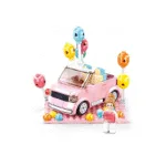 კონსტრუქტორი - ვარდისფერი კაბრიოლეტი მანქანა