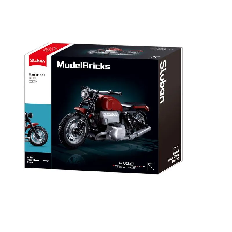 Model Bricks - ასაწყობი კონსტრუქტორი მოტოციკლი R18