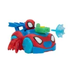 სპაიდერმენი და მანქანა განათებით