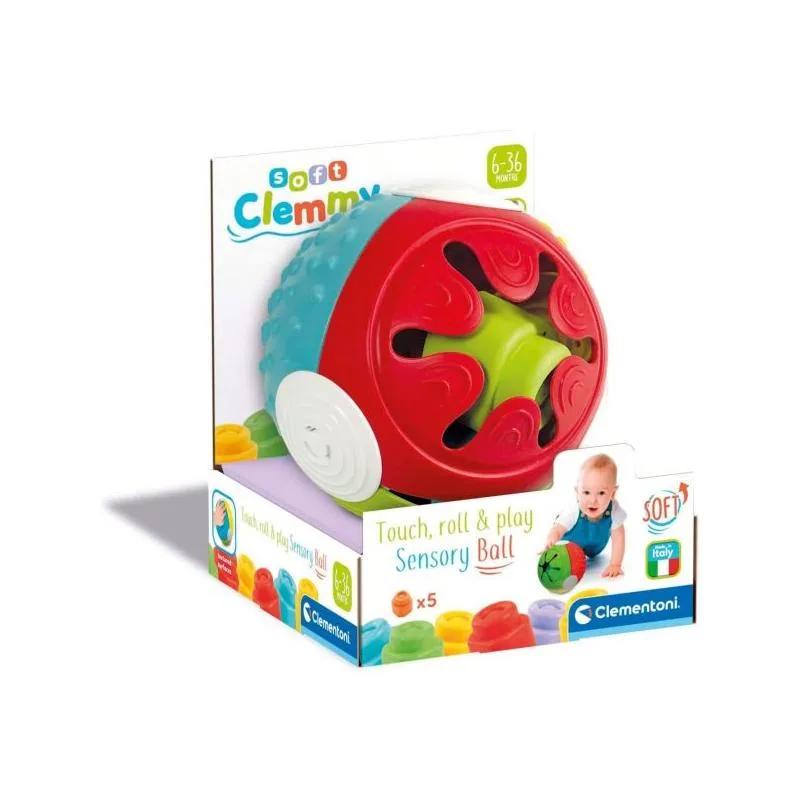 Baby Clementoni Soft Clemmy - სენსორული ბურთი