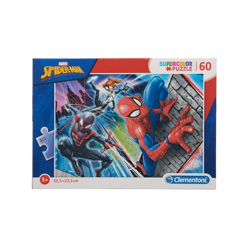 Clementoni Supercolor Puzzle - ფაზლი ადამიანი ობობა 60 ნაწილიანი