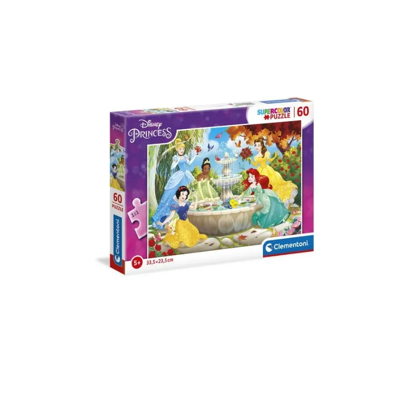 Clementoni Supercolor Puzzle - ფაზლი დისნეის პრინცესების ილუსტრაციით 60 ნაწილიანი